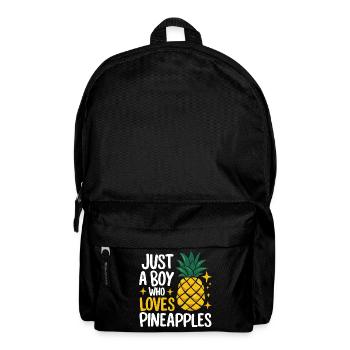 Ananas tropische hawaiianische Frucht - Rucksack - Schwarz - Vorne
