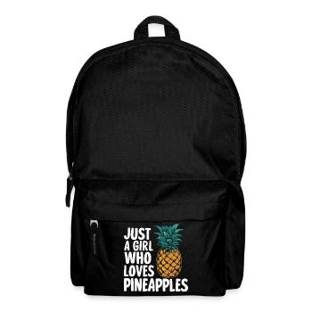 Ananas tropische hawaiianische Frucht - Rucksack - Schwarz - Vorne