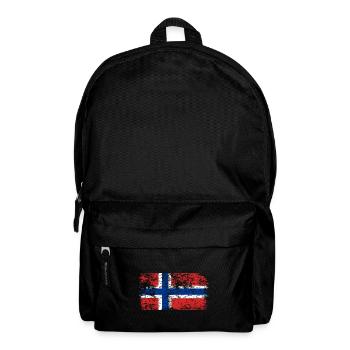 Norwegen Flagge Skandinavien Norwegische Fahne - Rucksack - Schwarz - Vorne