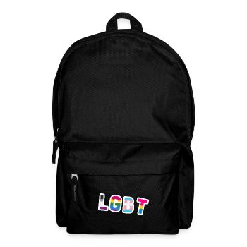 LGBTQ Logo Pride Égalité lgbtq+ - Sac à dos - noir - Devant