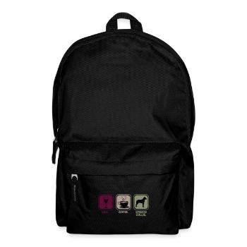 Kurzhaarcollie Kurzhaar Collie Mama Wein Kaffee - Rucksack - Schwarz - Vorne