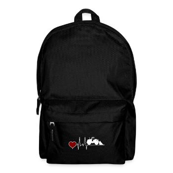 Wheel Loader Heartbeat - Backpack - black - Front