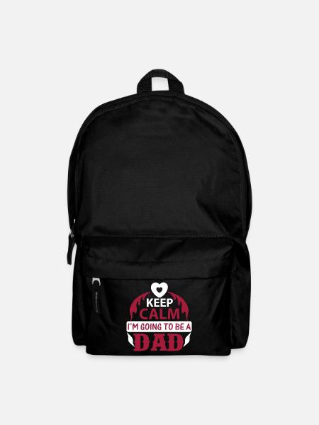 KEEP CLAM I M GOING TO BE DAD - Backpack - black
