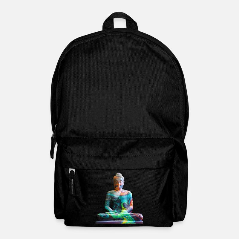 Multicolor Zen Buddha - Backpack - black