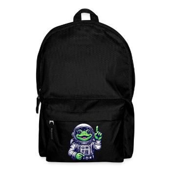 Astronaut Frog Toad Space Cosmonaut - Backpack - black - Front