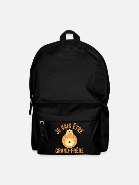 Ich werde ein großer Bruder sein Löwe großer Bruder - Rucksack - Schwarz