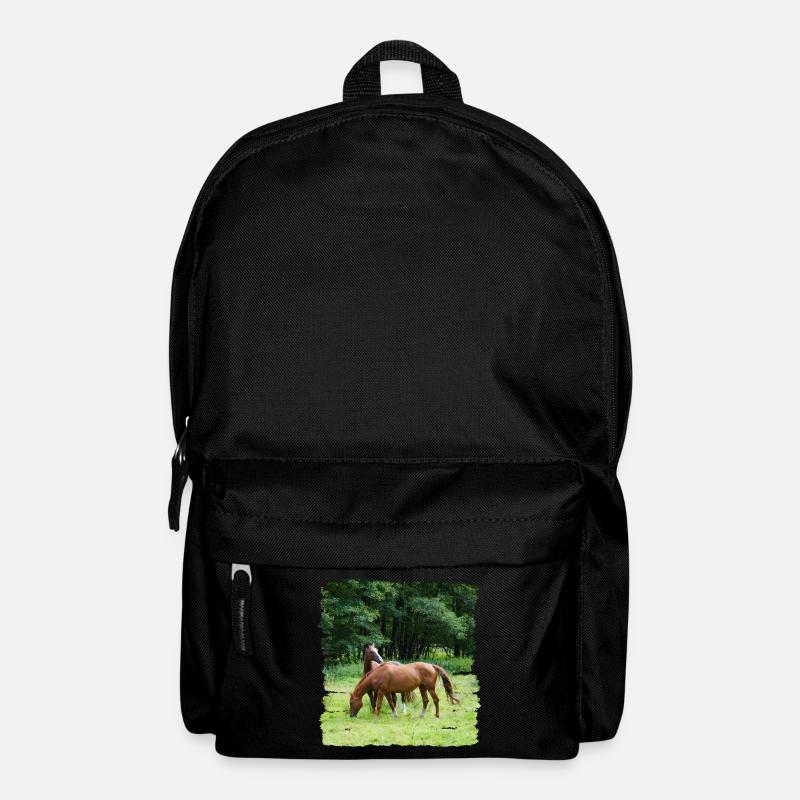 Le pâturage présente des avantages pour les chevaux - Sac à dos - noir