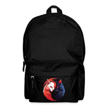 Yin Yang Katzen Katzenkunst für einen - Rucksack - Schwarz - Vorne