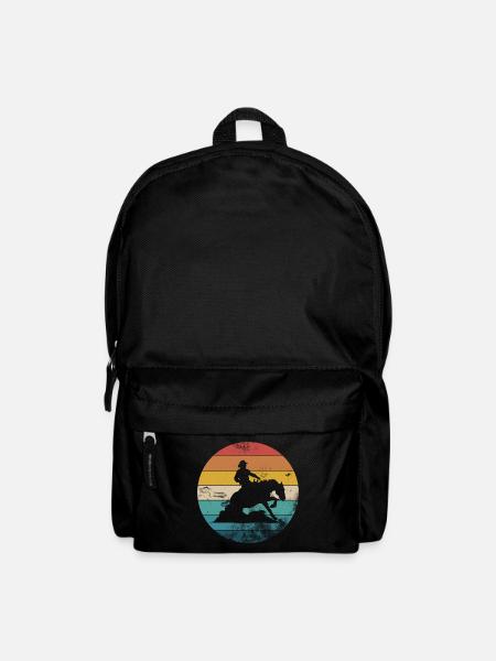 Sliding Stop Westernreiten Reining Geschenk - Rucksack - Schwarz