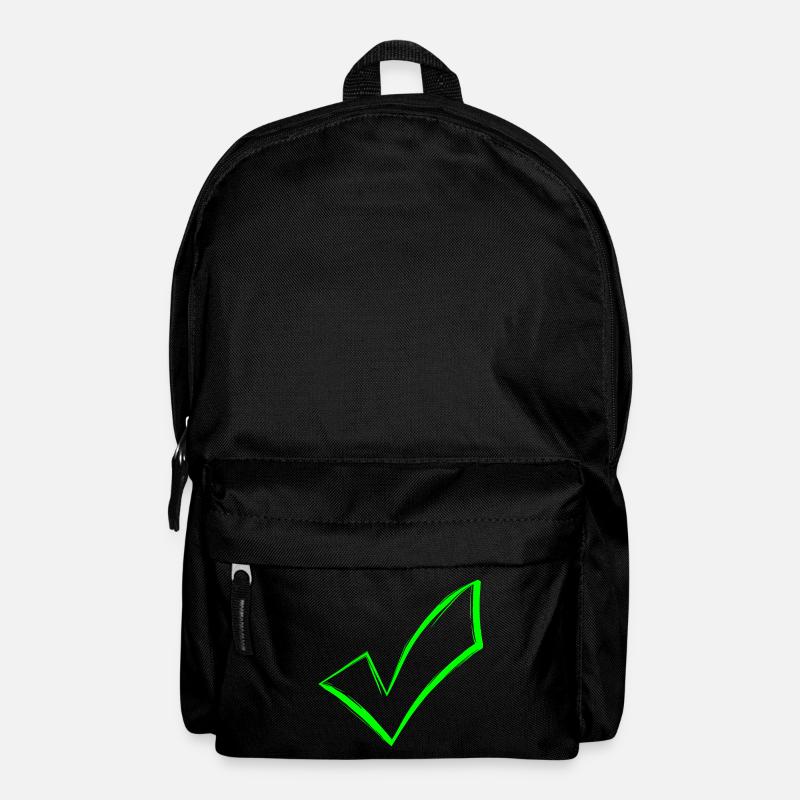 Häkchen hacken OK Symbol gesendet - Rucksack - Schwarz