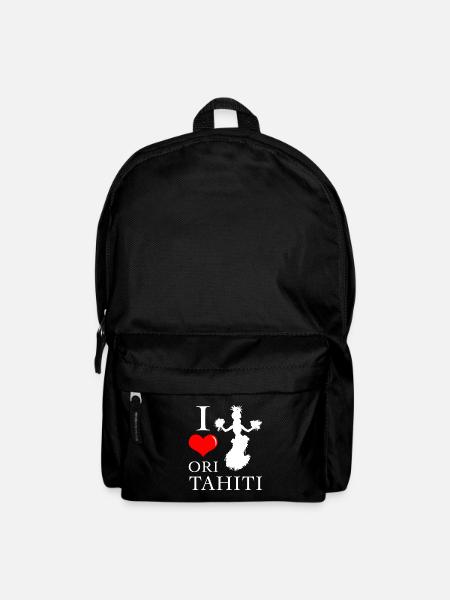 I love Ori Tahiti - Sac à dos - noir