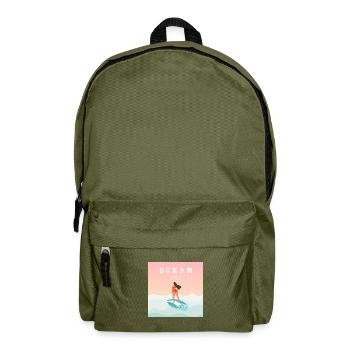 Ocean child t-shirt | Bestsellers | - Backpack - olive green - Front