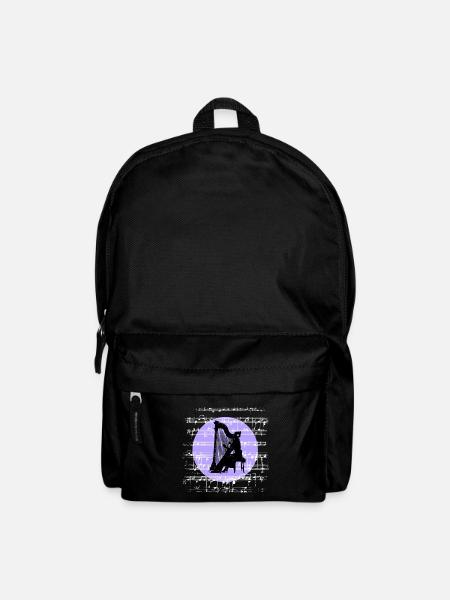 Melodien der Harfe - Rucksack - Schwarz