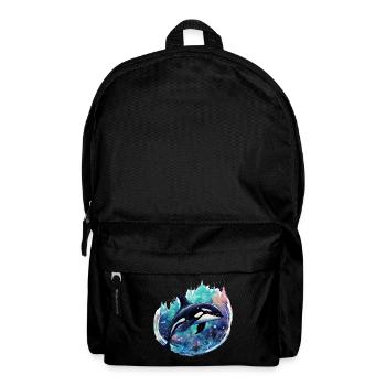 Orque pour les fans d’animaux marins, cadeau de vacances baleine - Sac à dos - noir - Devant