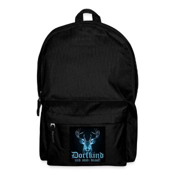 Deer village kid & proud of it Traditional costume fashion, village - Backpack - black - Front