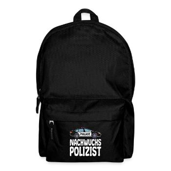 Nachwuchs Polizist Polizei Polizeiauto für Kinder - Rucksack - Schwarz - Vorne