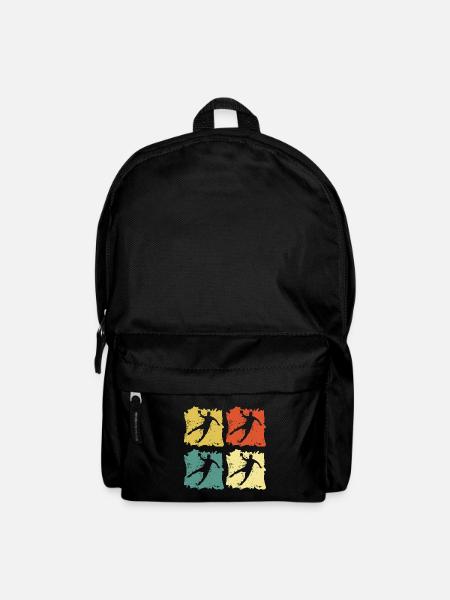 Handball Kreisläufer Retro Vintage Pop Art - Rucksack - Schwarz