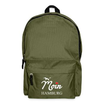 Moin Hamburg - Rucksack - Olivgrün - Vorne