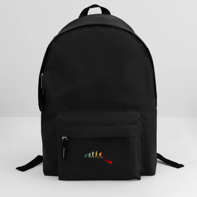 Scuba diving diving evolution retro funny Backpack