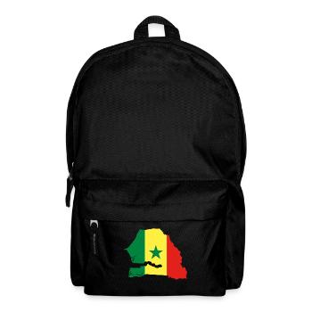 Sénégal carte drapeau drapeau - Sac à dos - noir - Devant
