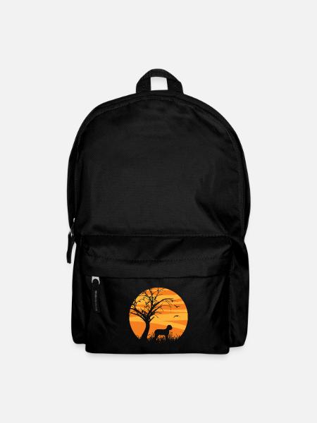Lagotto Romagnolo Sonnenaufgang Silhouette - Rucksack - Schwarz