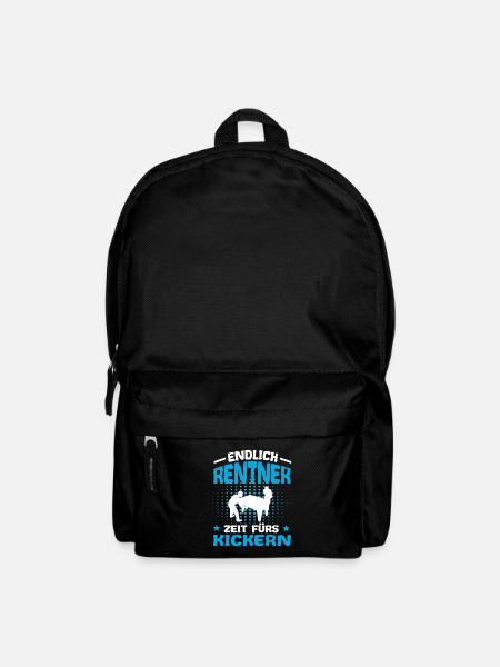 Tischfußball Endlich Rentner Zeit fürs Kickern - Rucksack - Schwarz