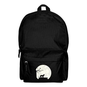 Alpine Dachsbracke full moon silhouette - Backpack - black - Front