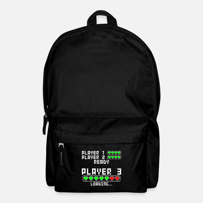 Schwangerschaft verkünden Baby Player 3 Loading - Rucksack - Schwarz