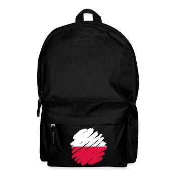Drapeau de Pologne utilisé Look Polska Drapeau polonais - Sac à dos - noir - Devant