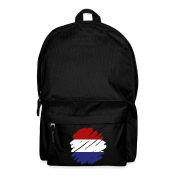Niederlande Flagge Holland Niederländische Fahne - Rucksack - Schwarz - Vorne