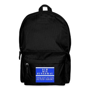 Ich bin jungfrau aber das ist ein altes shirt - Rucksack - Schwarz - Vorne
