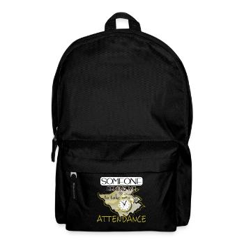 Wecker-Klingelton-Erinnerung - Rucksack - Schwarz - Vorne