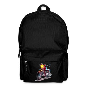 Motorrad Treffen sind unter Biker beliebt - Rucksack - Schwarz - Vorne