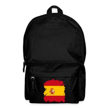 Spain Flag Vintage Spanish Flag Distressed Look - Backpack - black - Front