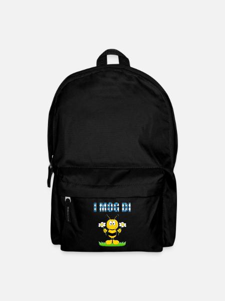 I MOG DI - BIENE - BLUMEN - LIEBE - BIENEN - LOVE - Rucksack - Schwarz