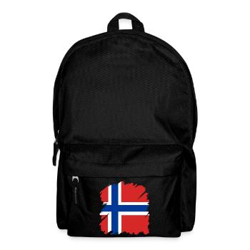 Norwegen Flagge Skandinavien Norwegische Fahne - Rucksack - Schwarz - Vorne