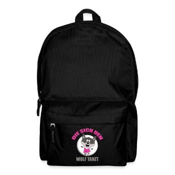 TANZEN - WOLF - MOND - DIE SICH DEN WOLF TANZT - Rucksack - Schwarz - Vorne
