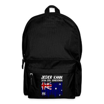 Australien Flagge Down Under Australische Fahne - Rucksack - Schwarz - Vorne