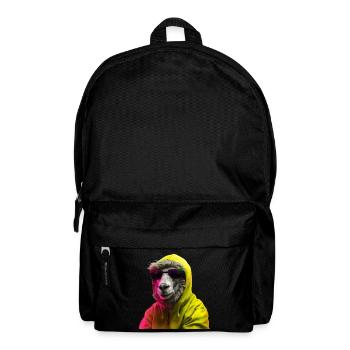 Schaf mit Sonnenbrille Bunt Coole Schaf Waldtier - Rucksack - Schwarz - Vorne