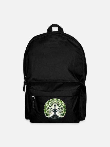 Baum des Lebens Spirituell Lebensbaum Yggdrasil - Rucksack - Schwarz