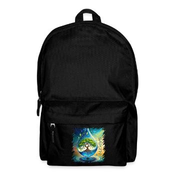 Baum des Lebens Erde Frieden Lebensbaum - Rucksack - Schwarz - Vorne