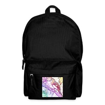 Regenbogen Tukan - Rucksack - Schwarz - Vorne