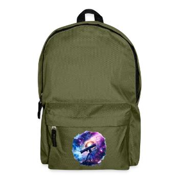 Ein Teleskop erweitert unseren Horizont - Rucksack - Olivgrün - Vorne