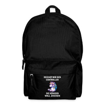 Zocken Reichet mir den Controller Königin Konsole - Rucksack - Schwarz - Vorne