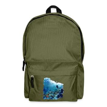 Faszination Tauchen mit Flasche - Rucksack - Olivgrün - Vorne
