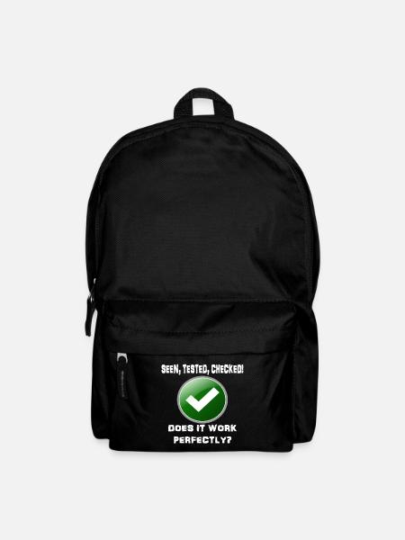 SEEN TESTED CHECKED WORK PERFECT! - Backpack - black