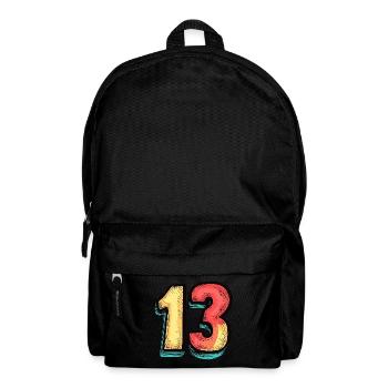 Bande dessinée à 13 chiffres - Sac à dos - noir - Devant