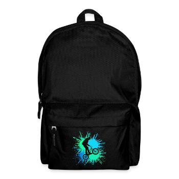 Fahrrad BMX Wheelie MTB Mountainbike - Rucksack - Schwarz - Vorne