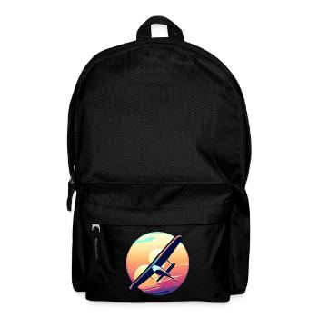Glider at sunset design - Backpack - black - Front