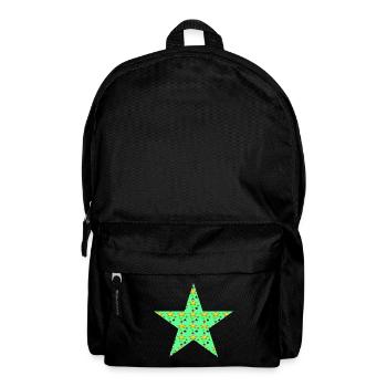 Star with stars - Backpack - black - Front